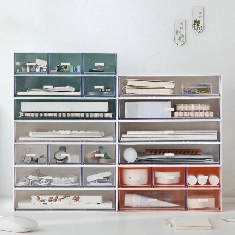 Minimalist Desk Table Organizer Stackable Drawer 2