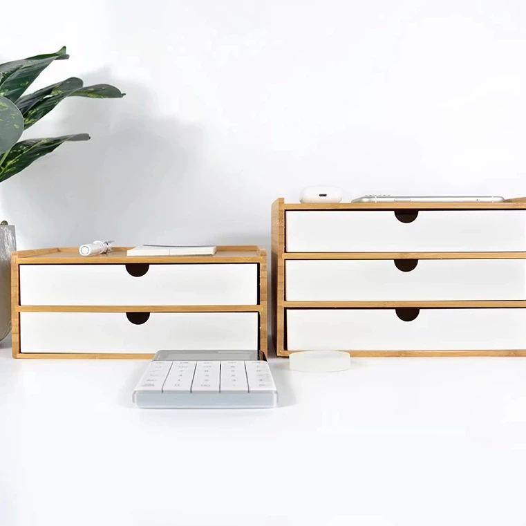Japan Style Minimalist Desk Wooden Drawer 2