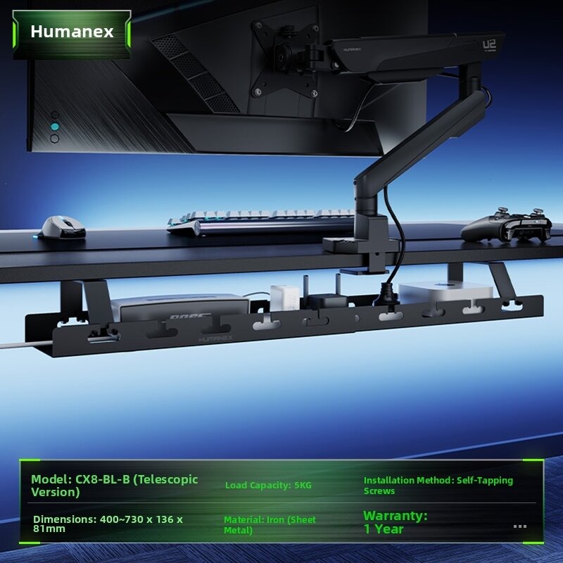 HumaneX Under-Desk Cable Management Box