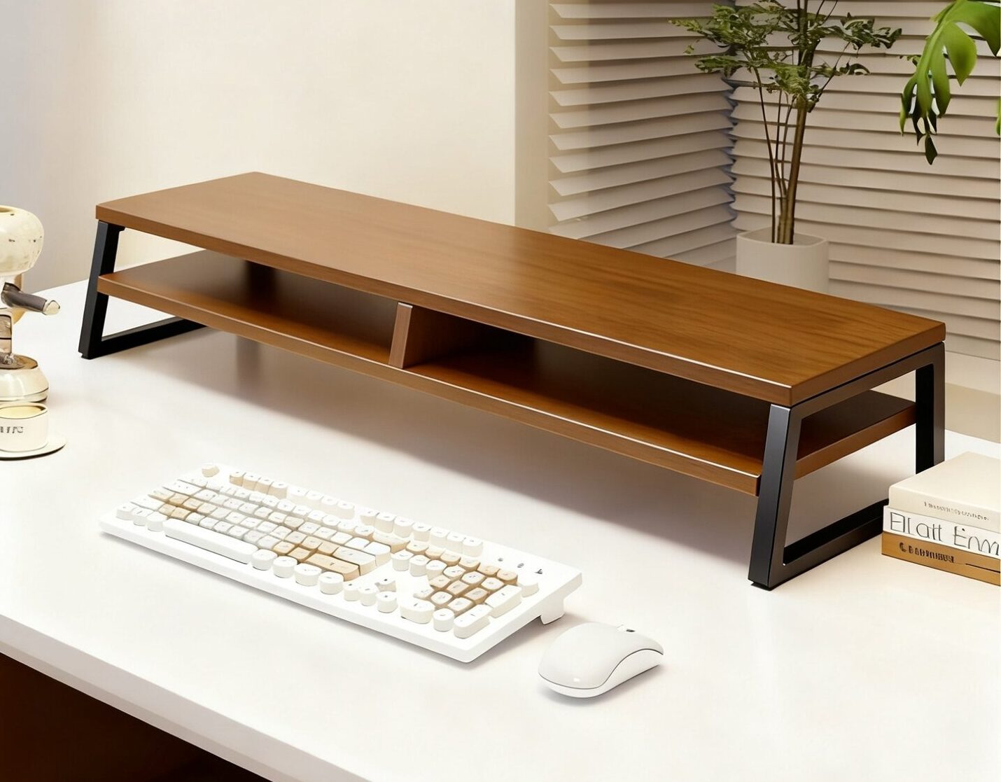 Evesigar Monitor Stand Desktop Double Layer Shelf